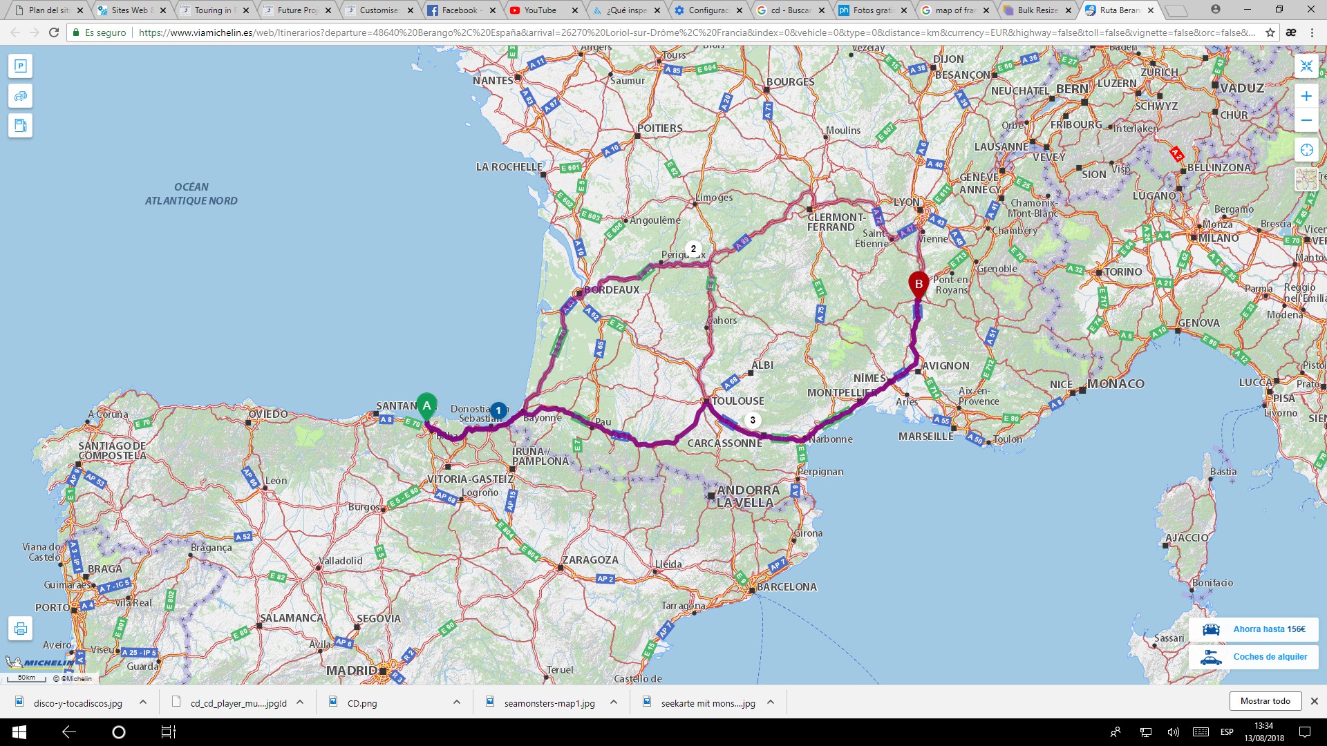 Touring in France june and july 2018